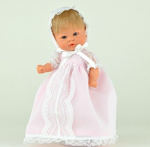 Кукла пупсик в розовом платье, 20 см. (Asi, 110520)